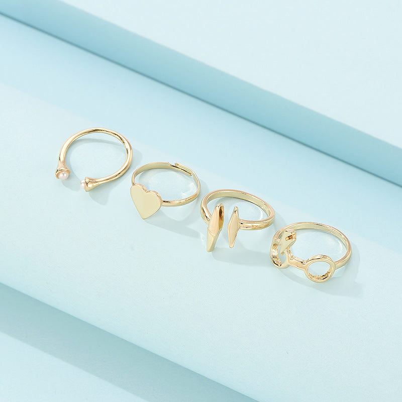 European And American Fashion Animal Shape Bunny Alloy Joint Ring