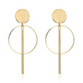 Circle Tassel Earrings Stud Earrings