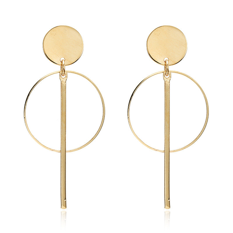 Circle Tassel Earrings Stud Earrings