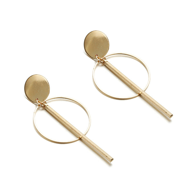 Circle Tassel Earrings Stud Earrings