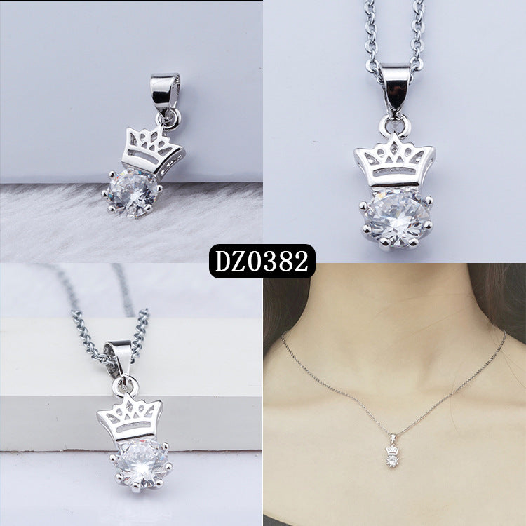 Simple Heart-shaped Purple Zircon Pendant