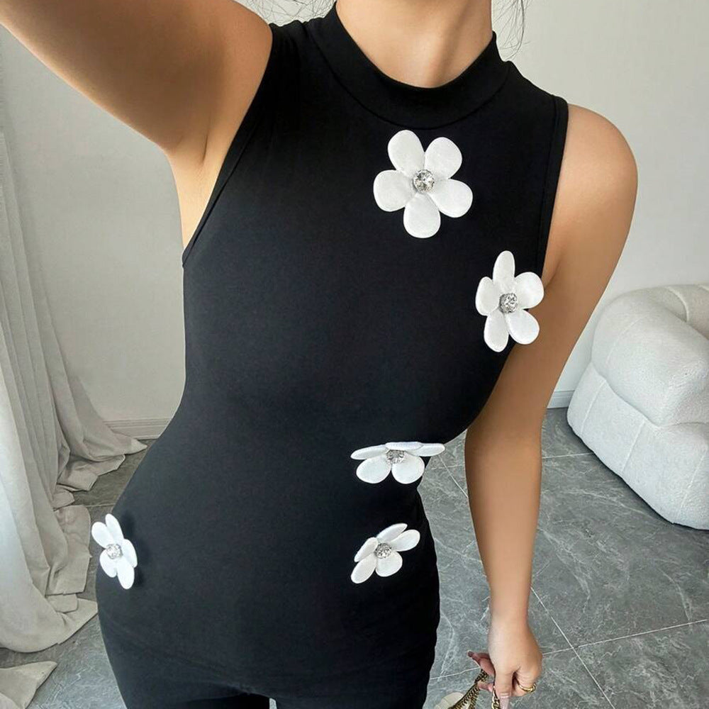 Elegant Sexy Round Neck Vest Top For Women