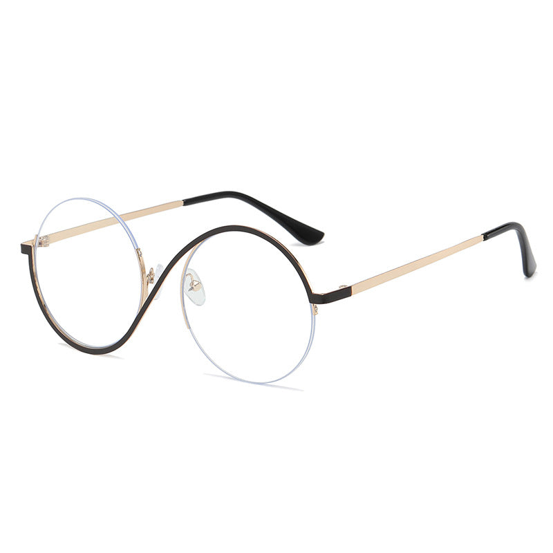 Women's Round Frame Irregular UV Resistant Sunglasses