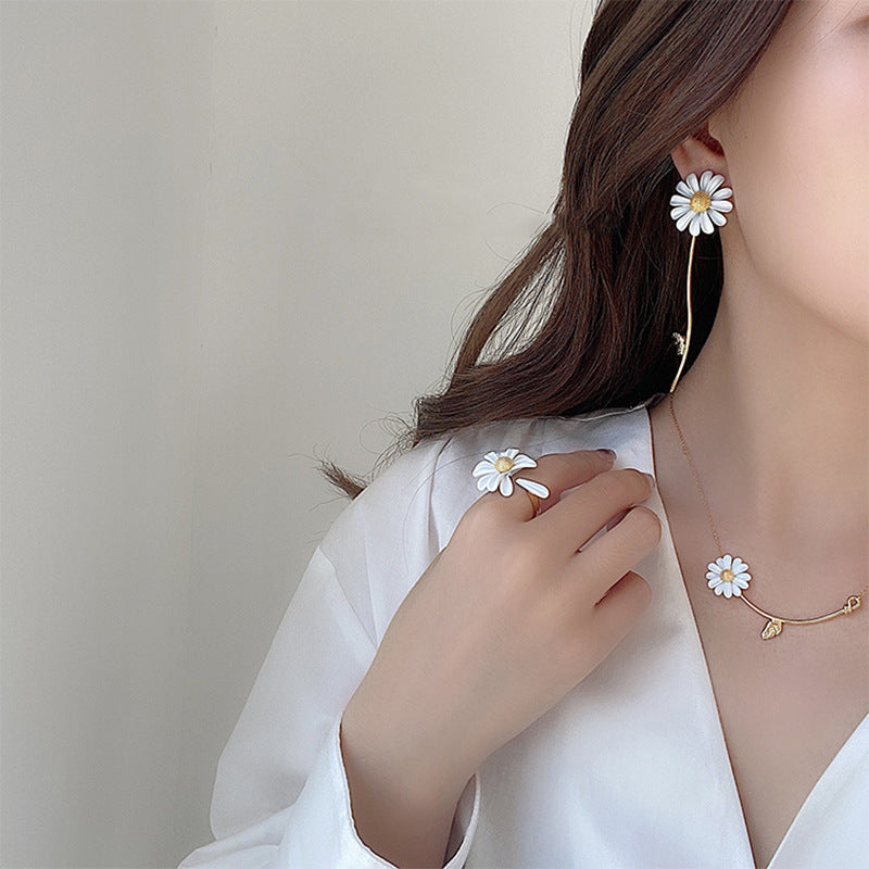 Simple Earrings Earrings Temperament Female Earrings Personality Dripping Oil