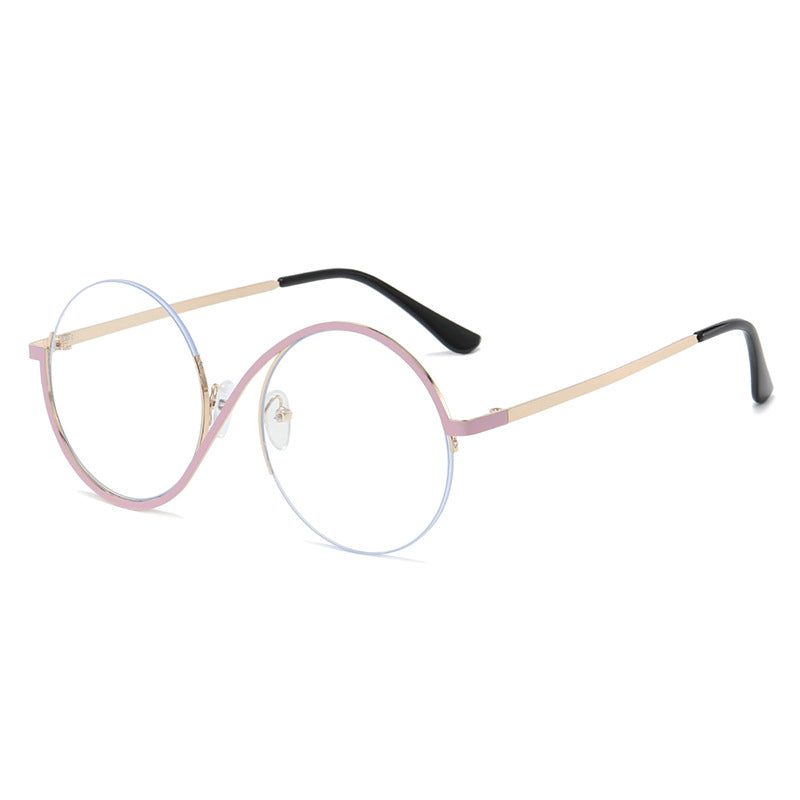 Women's Round Frame Irregular UV Resistant Sunglasses