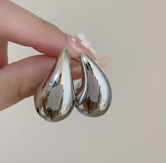 French Golden Drop Earrings For Women