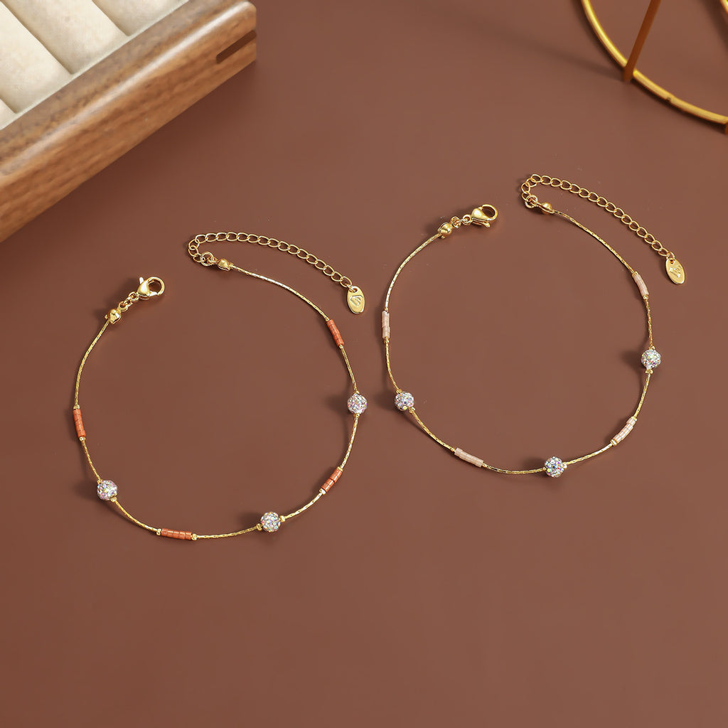 Bead Fashion Personality Stainless Steel Anklets