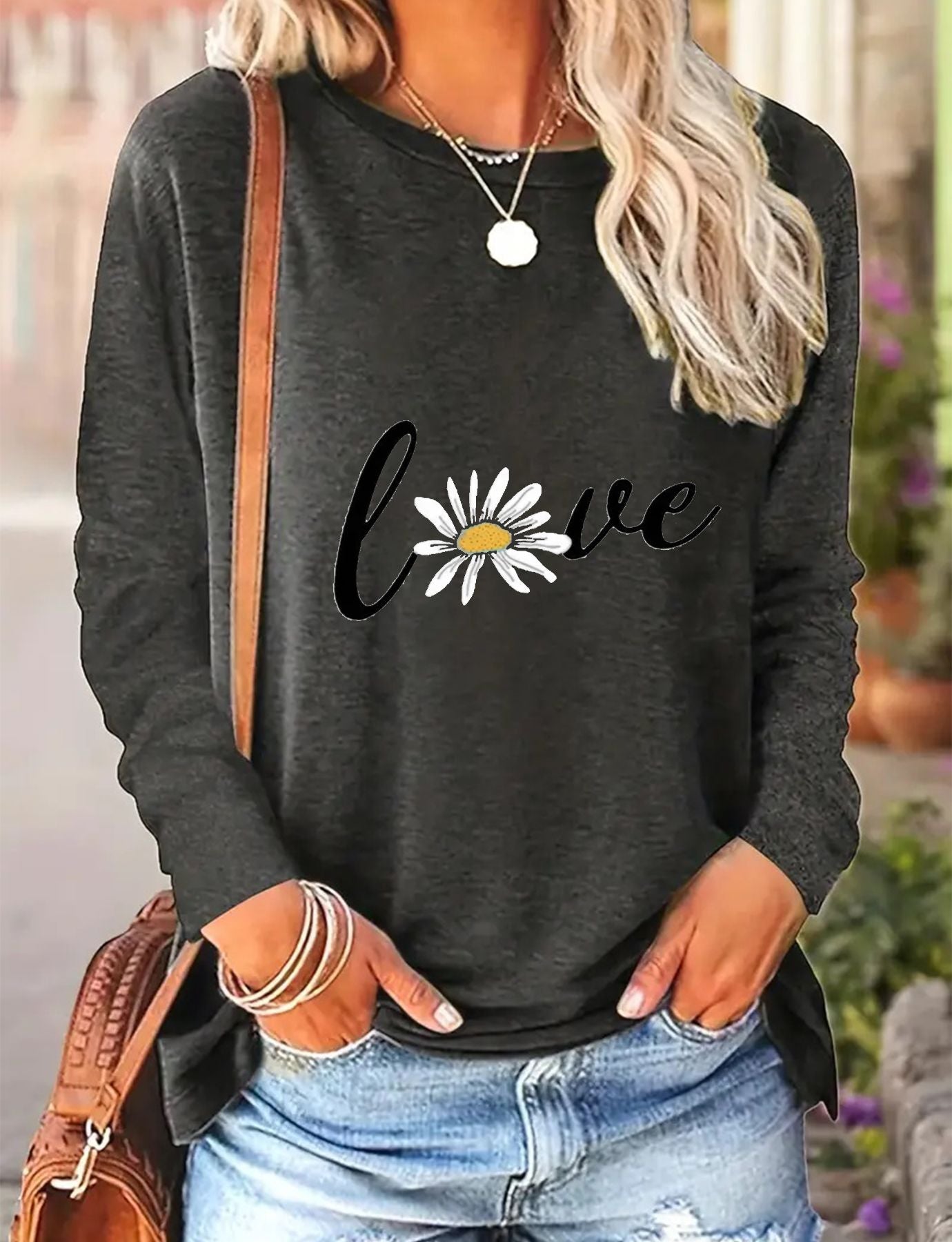 Women's Casual Long-sleeved Spring And Autumn T-shirt