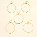Bohemian Style Fashion Color Rice Bead Chain Butterfly Flower Anklet Five-piece Set