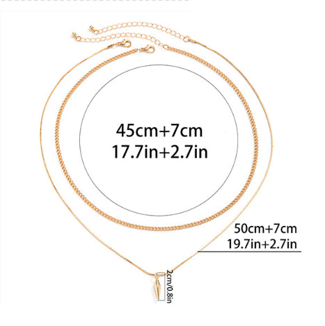 Niche Rivet Necklace Ornament Men's Trendy Hip Hop Cool Long Sweater Chain