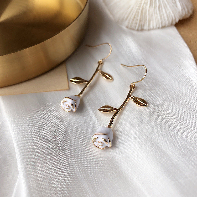 Simple Earrings Earrings Temperament Female Earrings Personality Dripping Oil