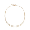 Simple Double Layer Fine Snake Bone Waist Chain Women's