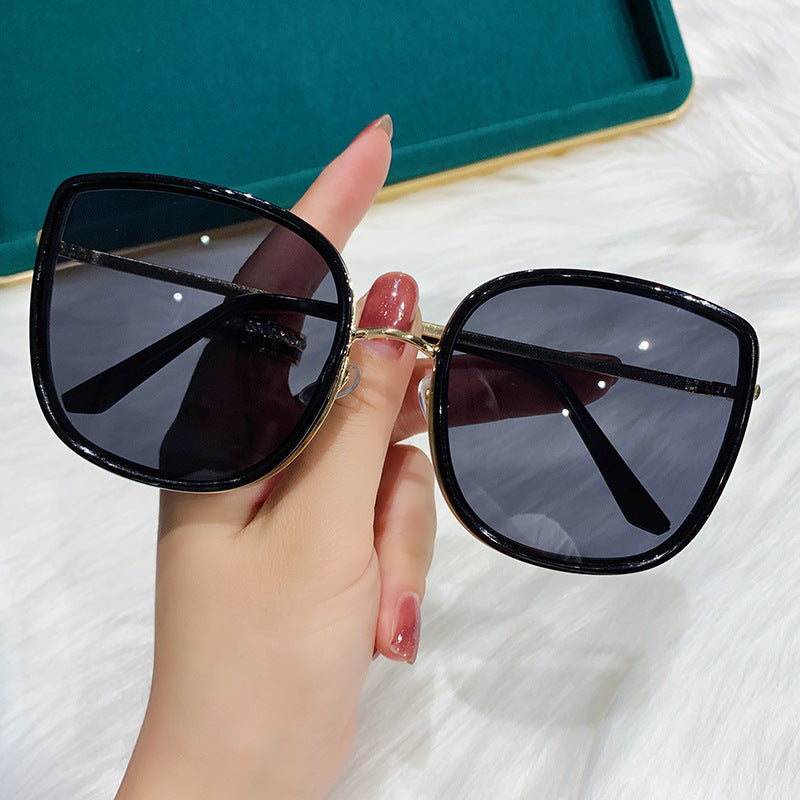 Ins Wind Harajuku Vintage Women's Square Anti UV Solar Glasses