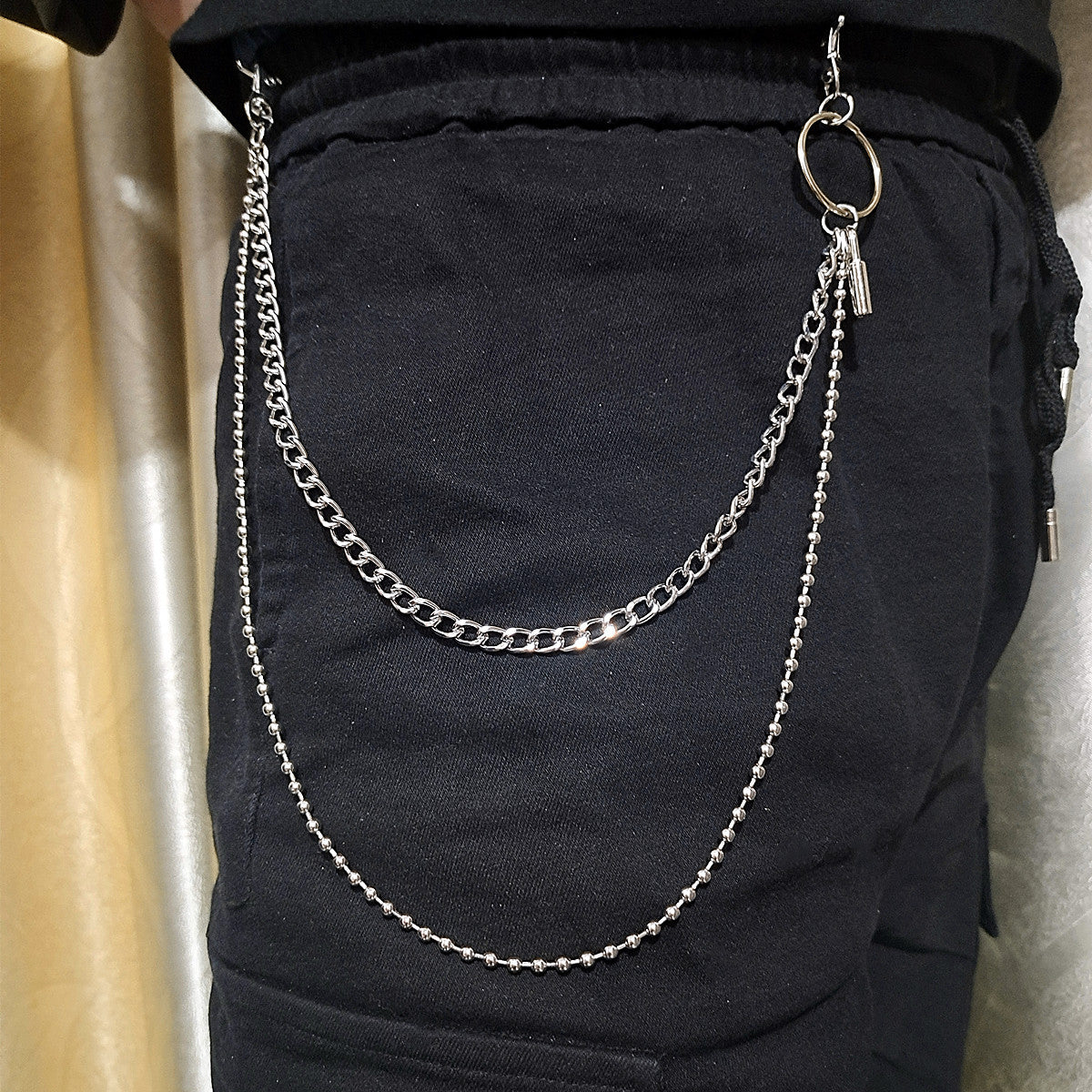 Retro Street Photography Men And Women Waist Chain Pendant