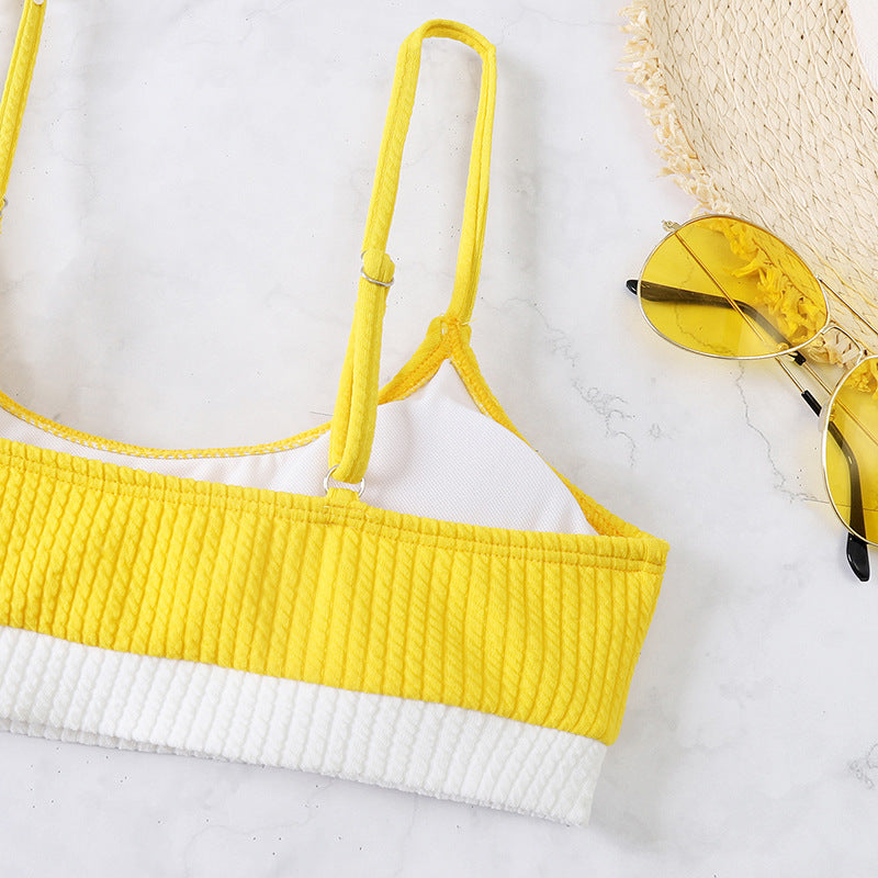 Women's Color Matching Bikini Swimsuit