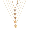 Multi-layer Twin Necklace Five-layer Badge Full Diamond Long Clavicle Chain