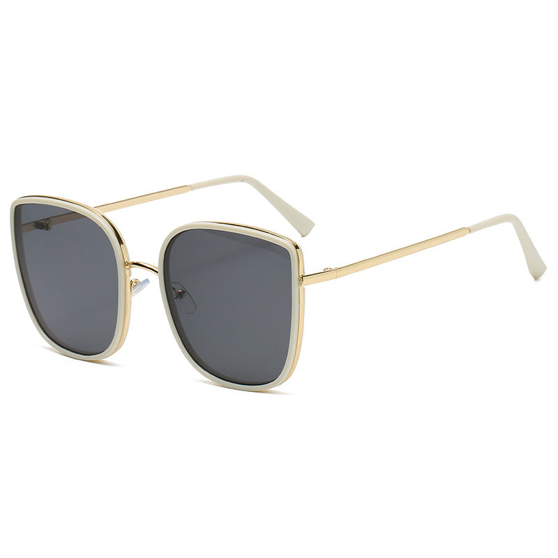 Ins Wind Harajuku Vintage Women's Square Anti UV Solar Glasses