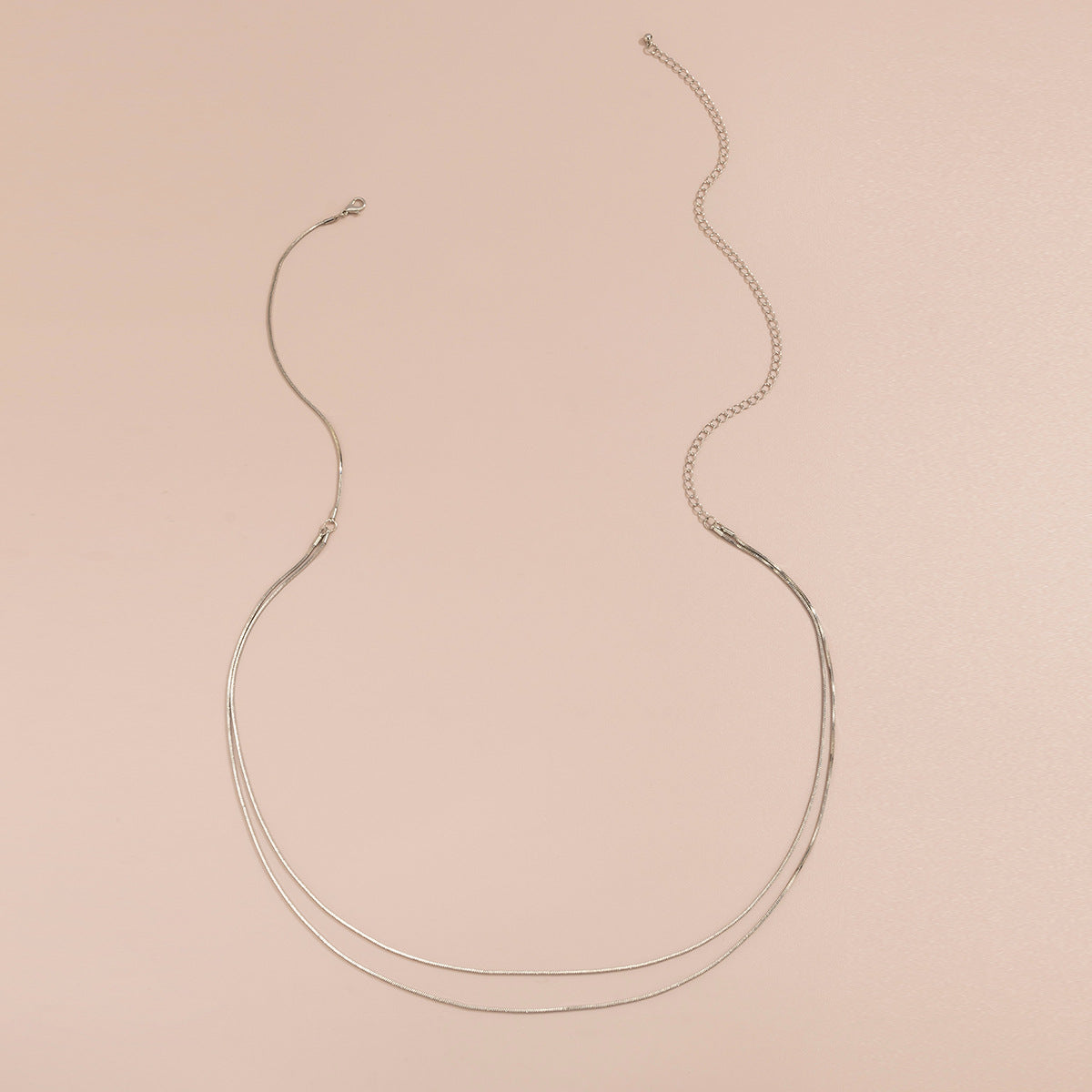 Simple Double Layer Fine Snake Bone Waist Chain Women's