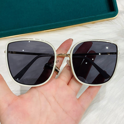 Ins Wind Harajuku Vintage Women's Square Anti UV Solar Glasses