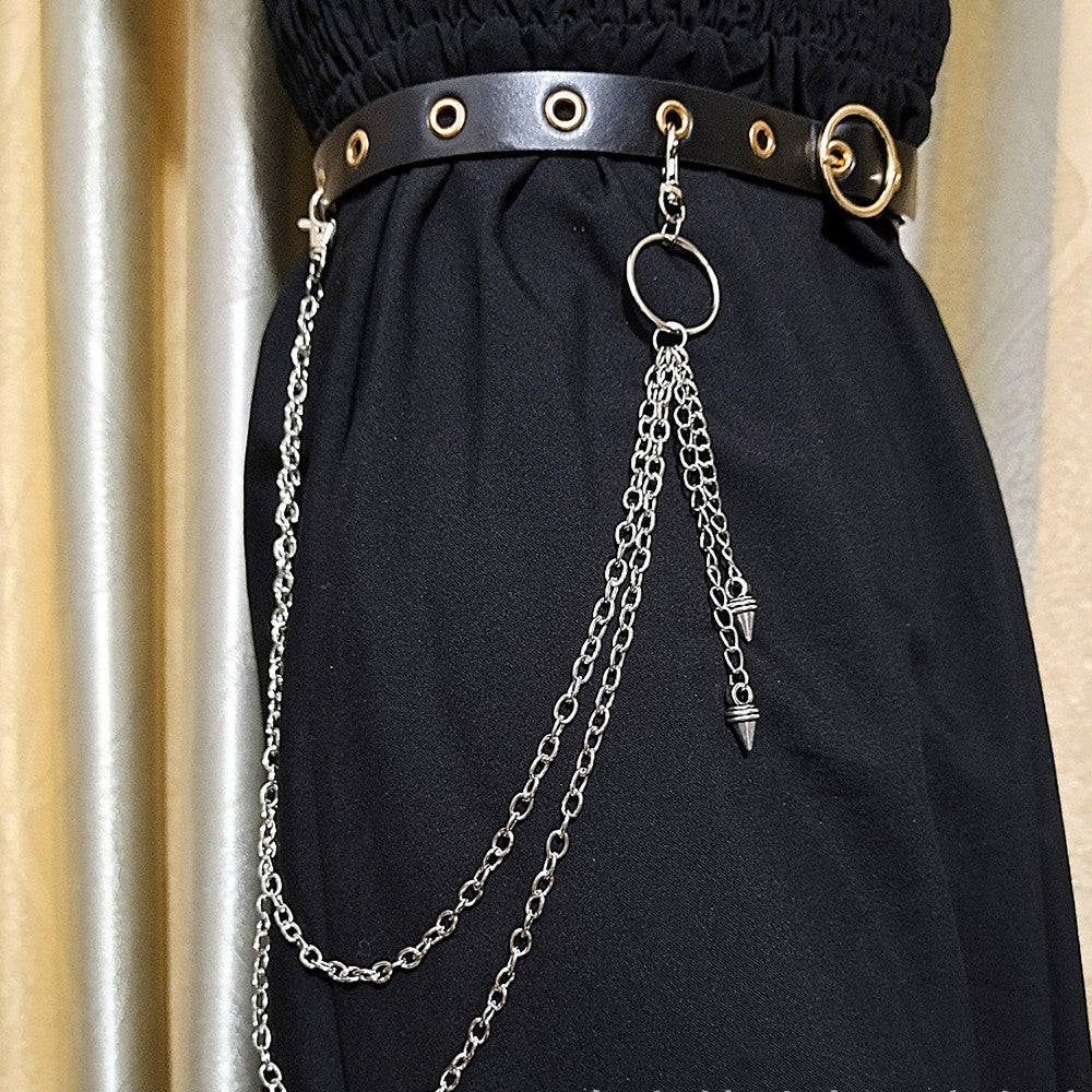 Retro Street Photography Men And Women Waist Chain Pendant