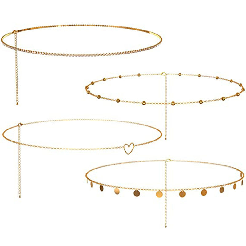 European And American Sexy Thin Chain Waist Chain Women