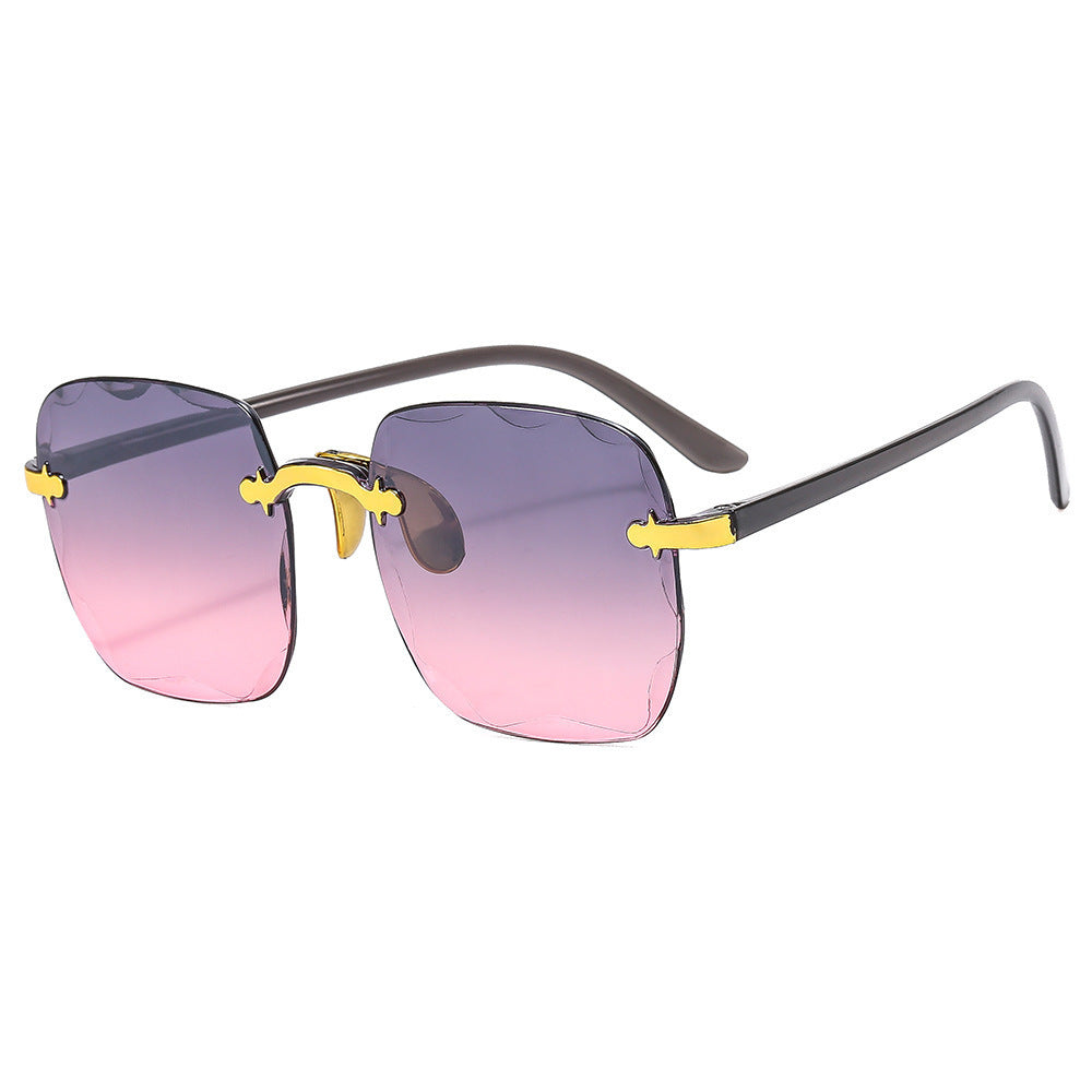 Rimless Square Sunglasses For Women